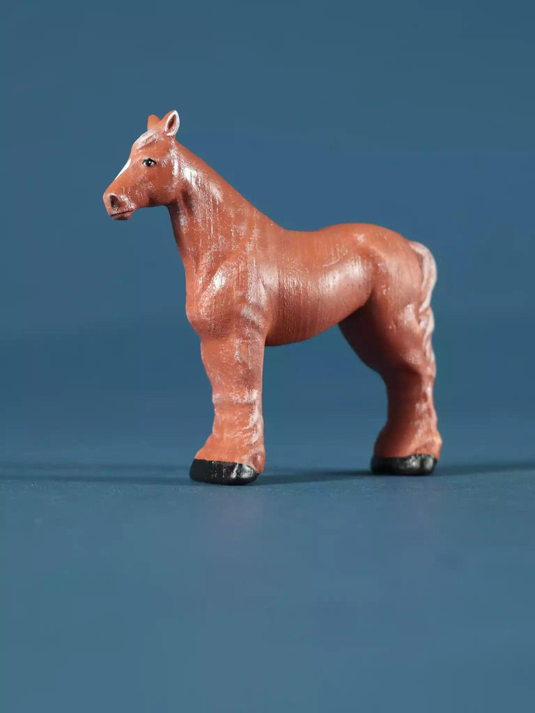 Wooden Horse Collectible Toy Figurine - Noelino Toys