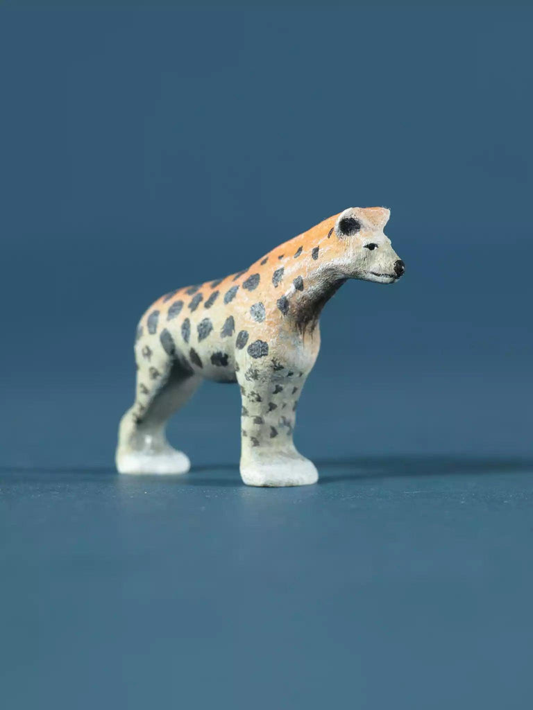 Wooden Hyena - Collectible Safari Animals - Noelino Toys