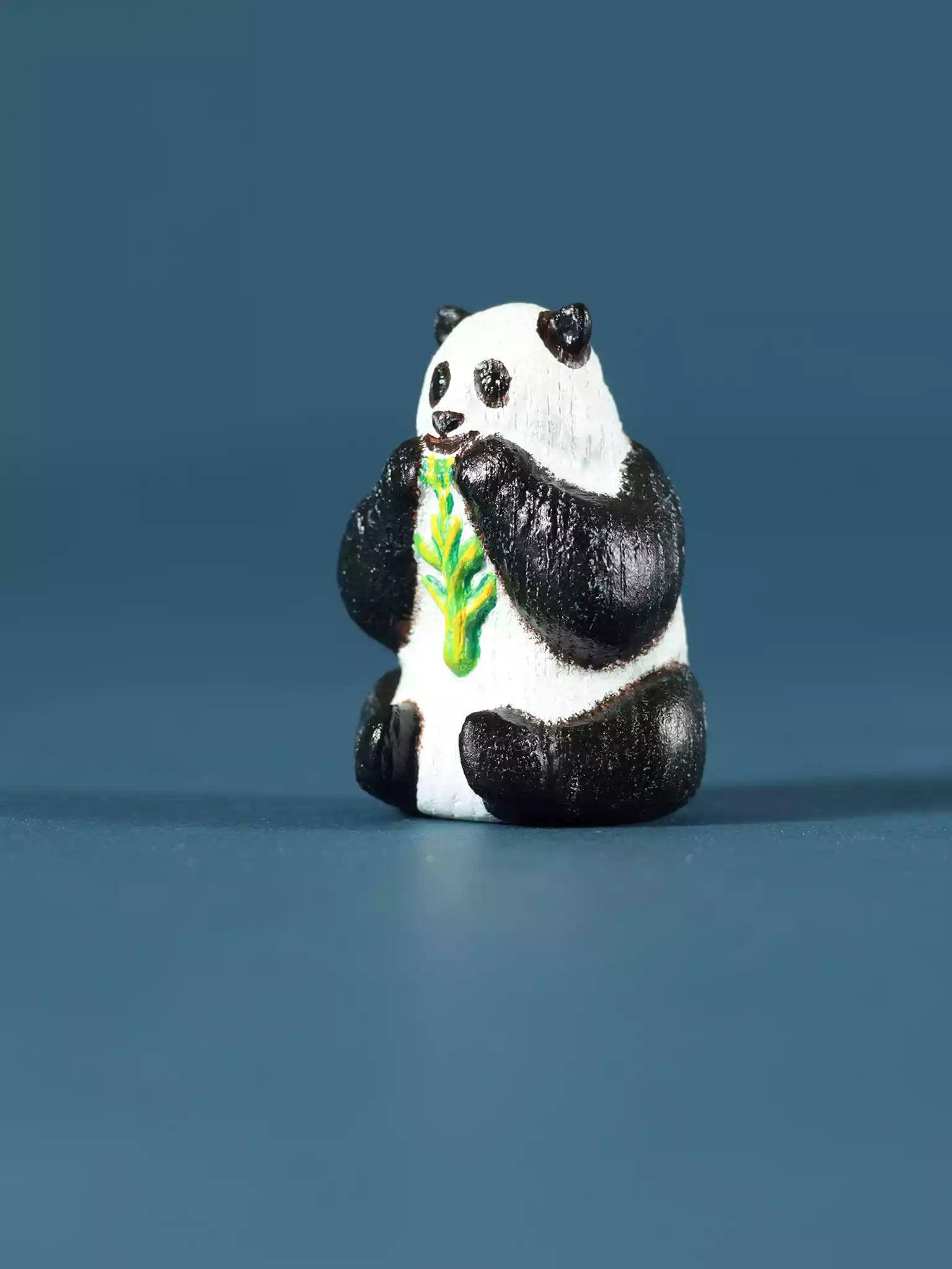 Wooden Panda - Collectible Wild Animals - Noelino Toys