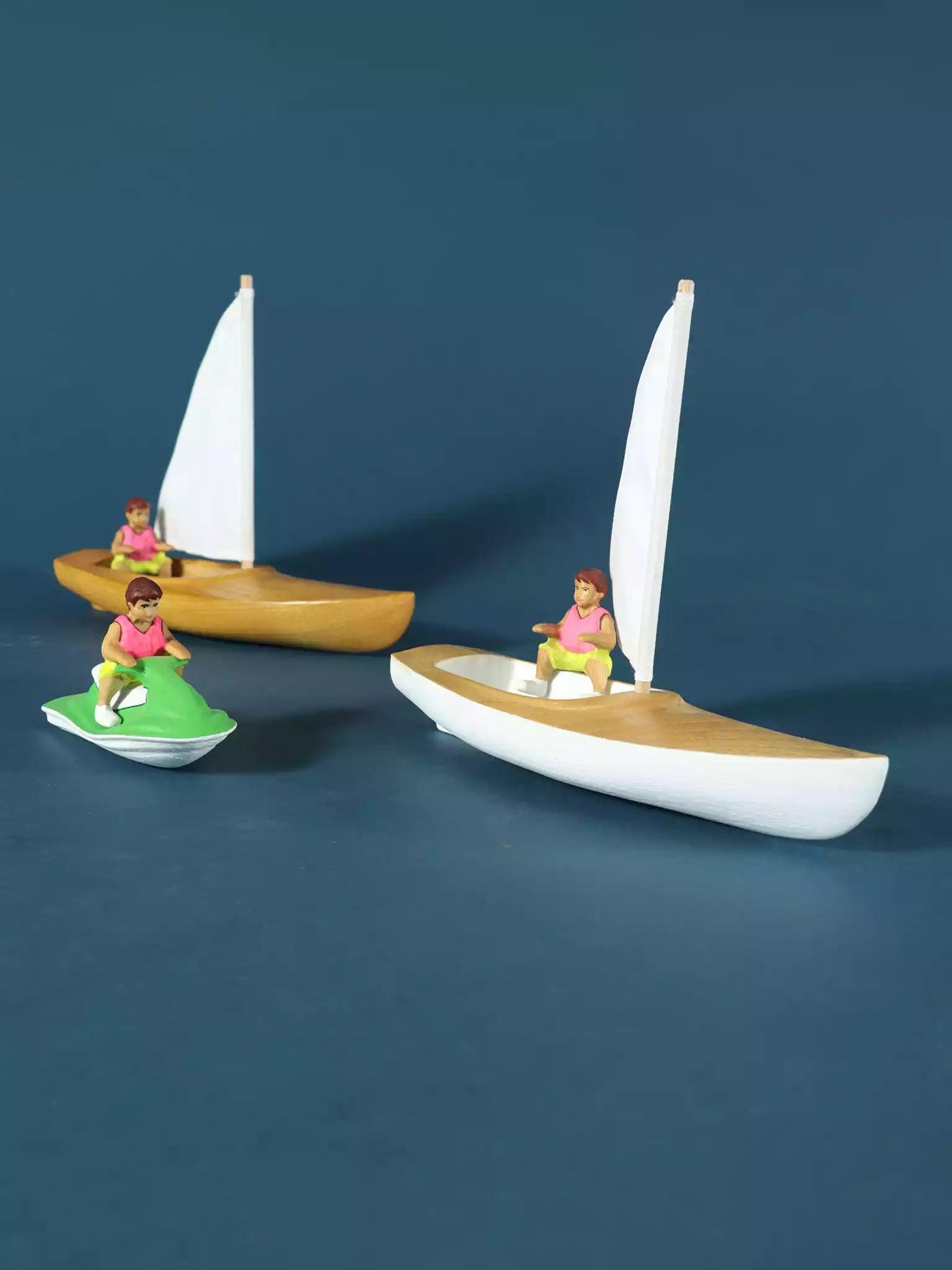 Wooden Sailboat with Sailor Boy - Noelino Toys