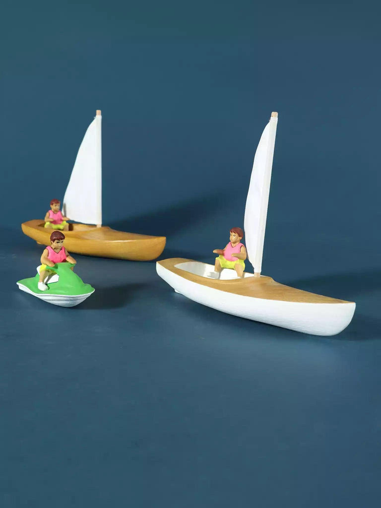 Wooden Sailboat with Sailor Boy– Noelino Toys