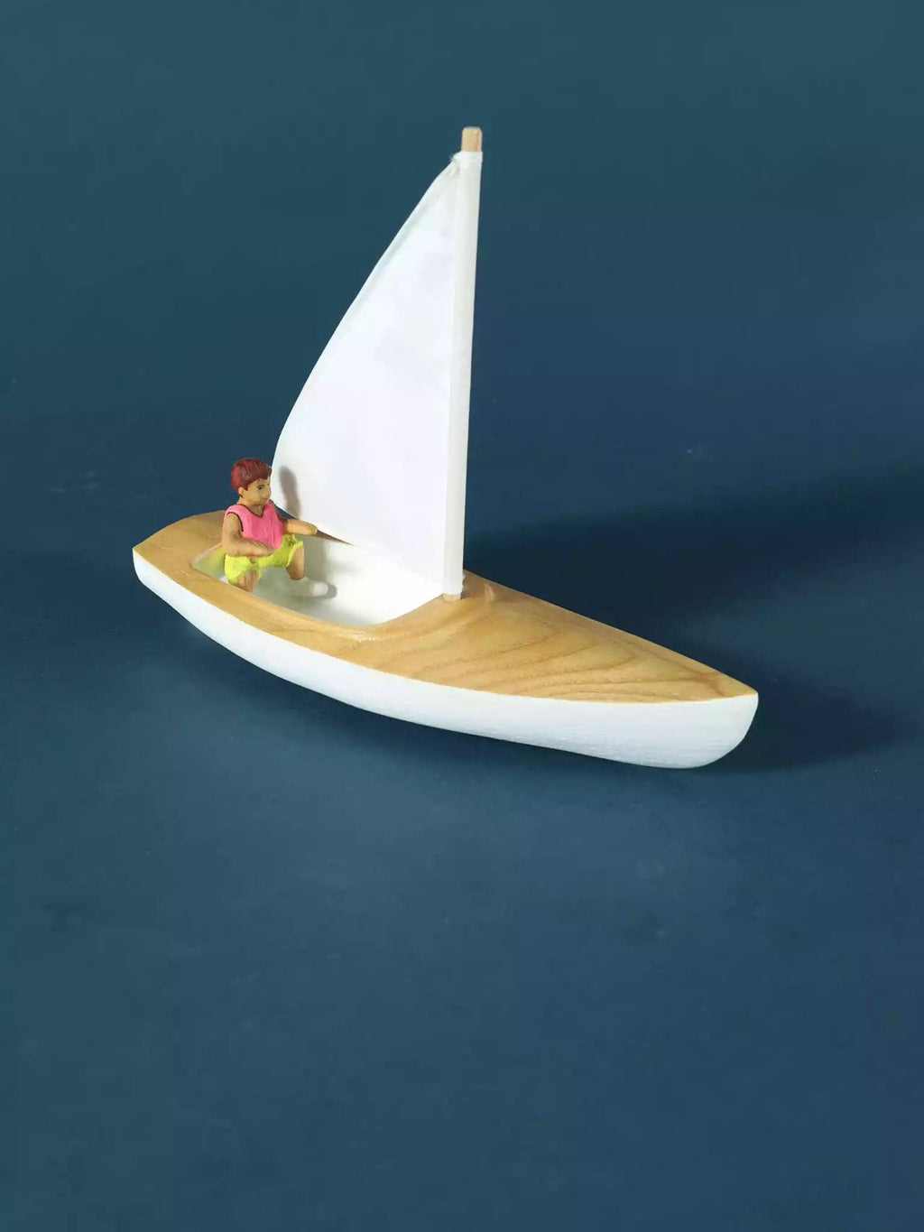 Wooden Sailboat with Sailor Boy - Noelino Toys