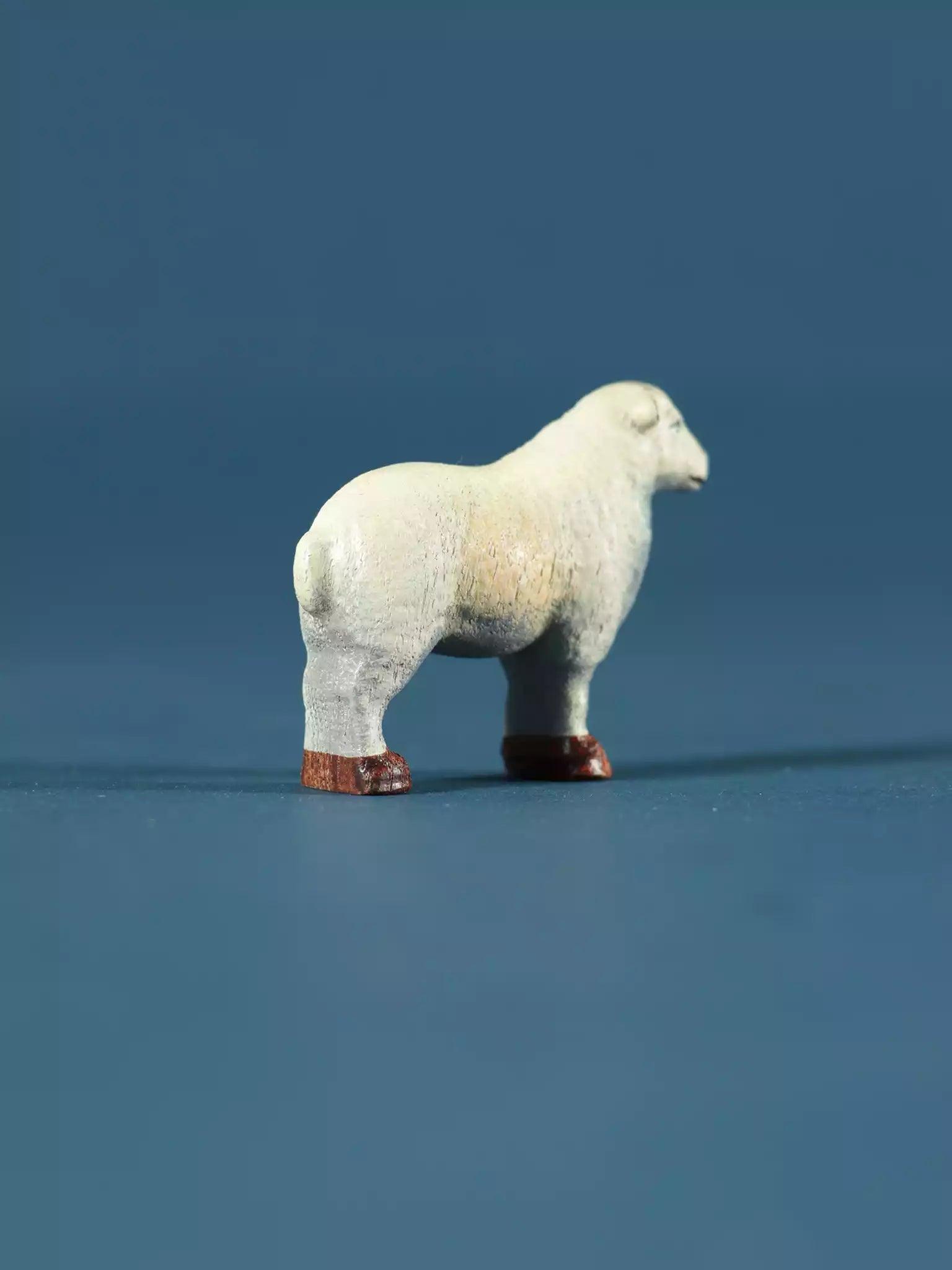 Wooden Sheep Collectible Toy Figurine - Noelino Toys