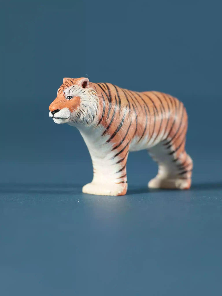 Wooden Tiger - Collectible Wild Animals - Noelino Toys