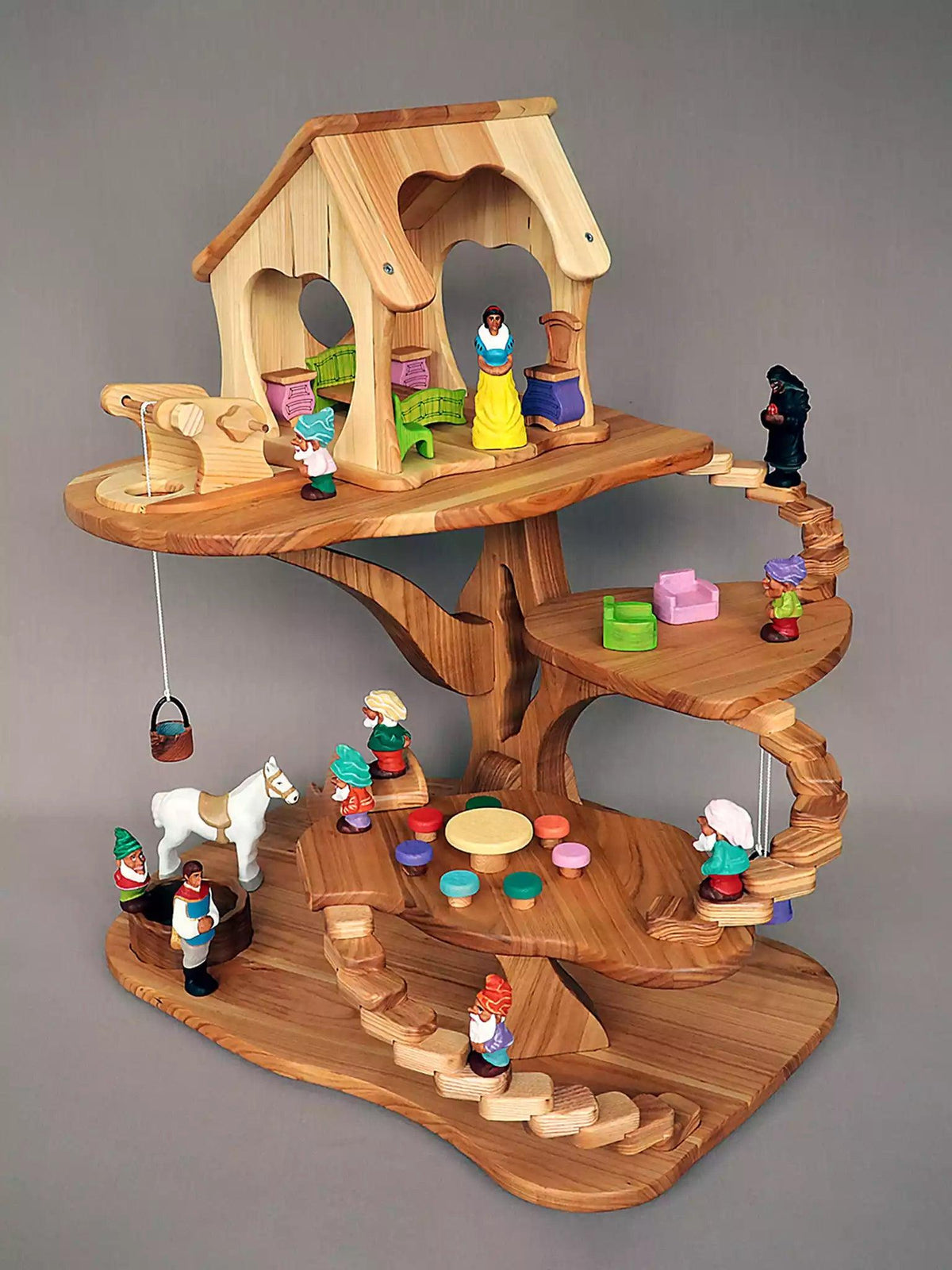 Wooden Tree Dollhouse Mothertree Noelino Toys