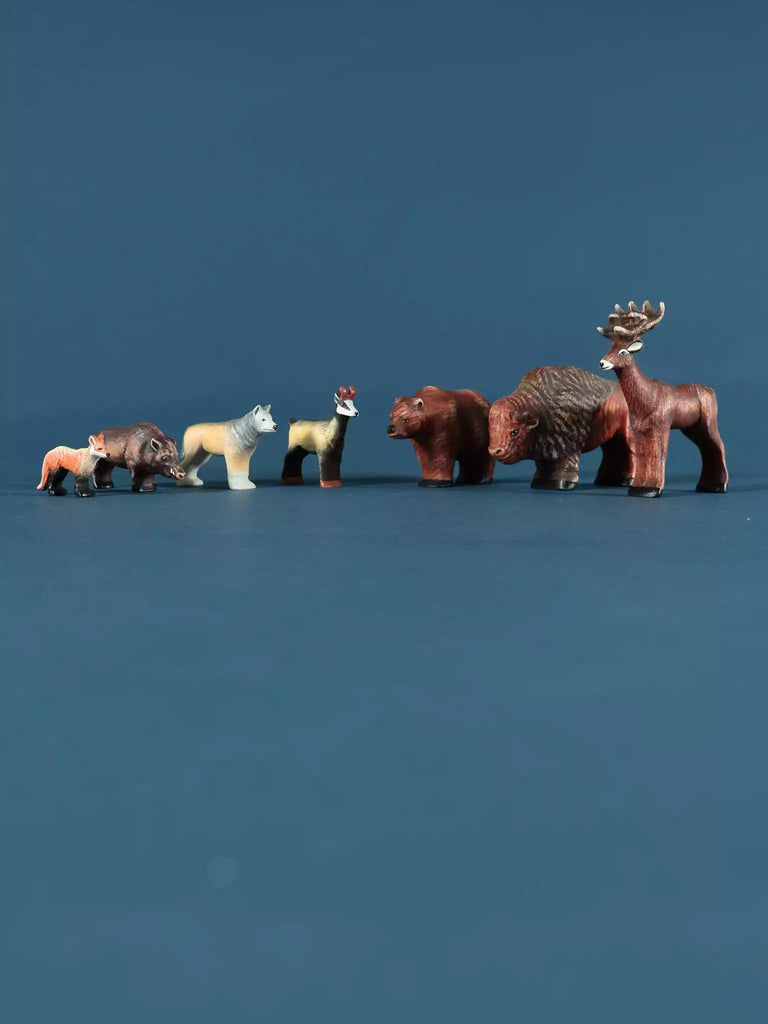 Wooden Woodland Animals - Collectible Toy Set - Noelino Toys