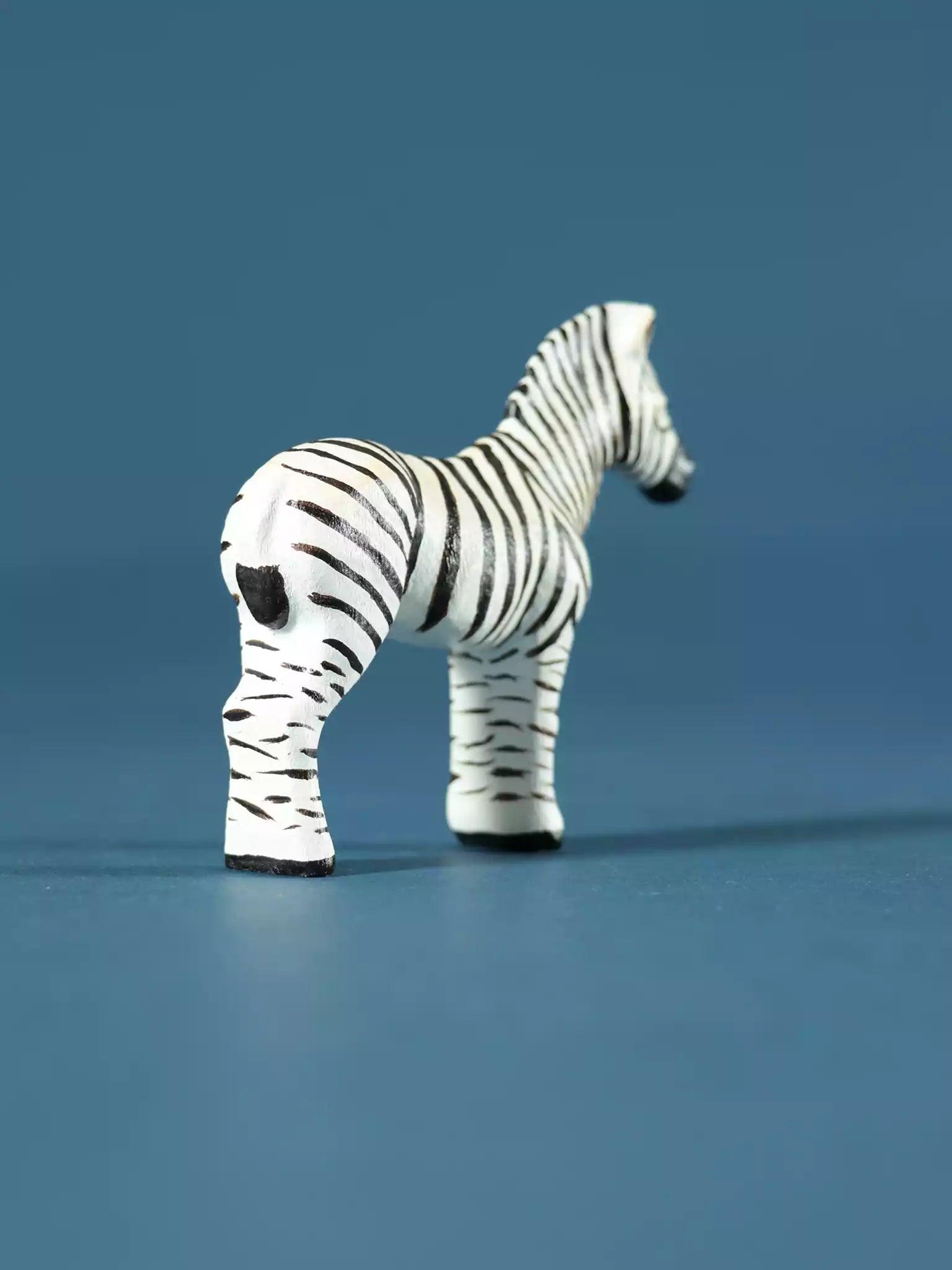 Wooden Zebra - Collectible Safari Animals - Noelino Toys