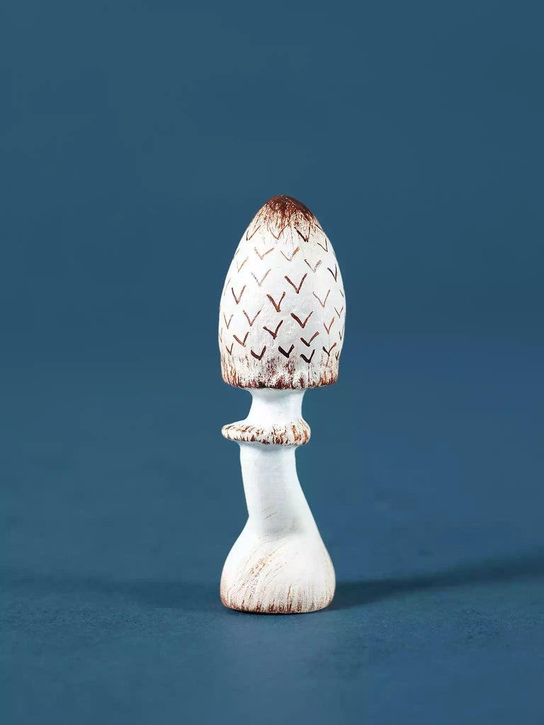 Carved Mushroom Toy - Coprinus Comatus - Noelino Toys
