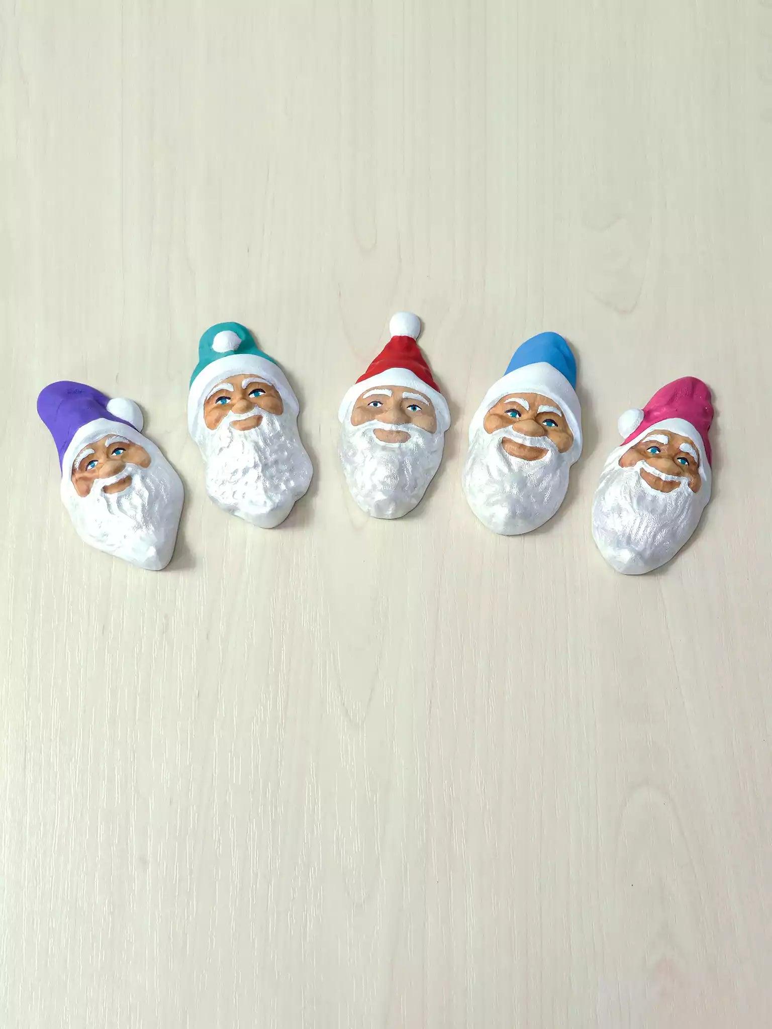 Christmas Magnets – Wooden Santa - Noelino Toys
