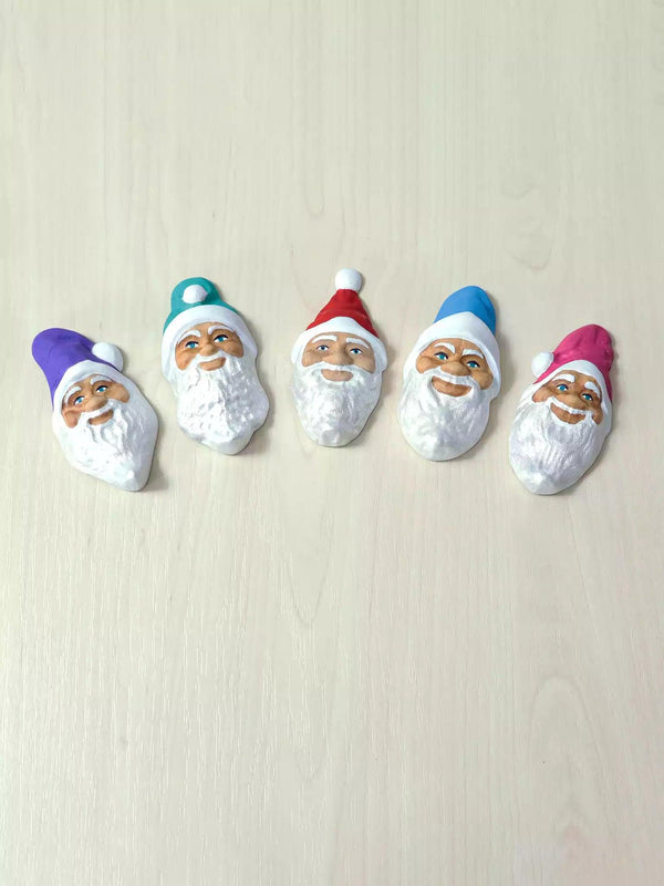 Christmas Magnets – Wooden Santa - Noelino Toys