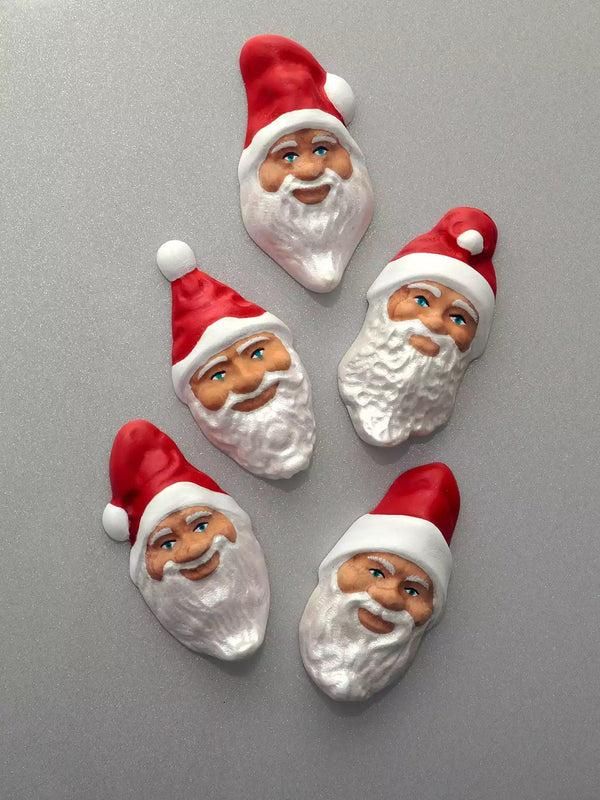 Christmas Red Magnets – Wooden Santa - Noelino Toys
