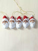 Christmas Tree Ornaments - Set of Five Red Santa - Noelino Toys