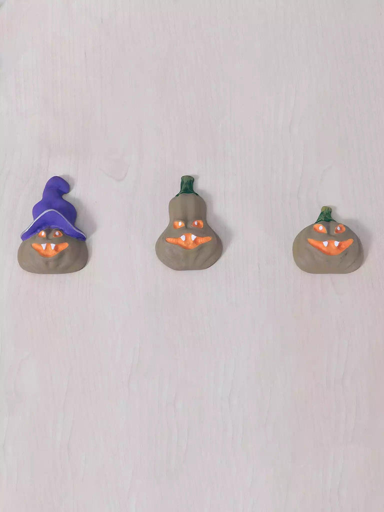 Halloween Grey Pumpkin Fridge Magnets - Noelino Toys