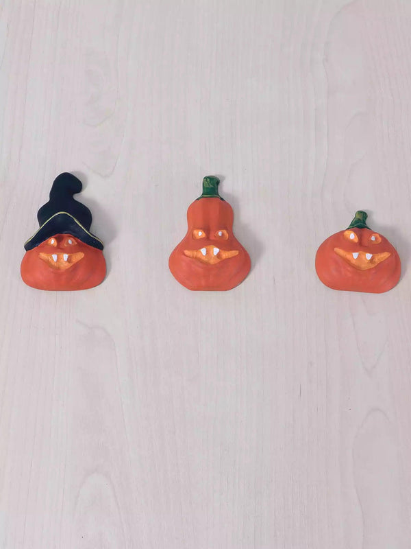 Halloween Yellow Pumpkin Fridge Magnets - Noelino Toys