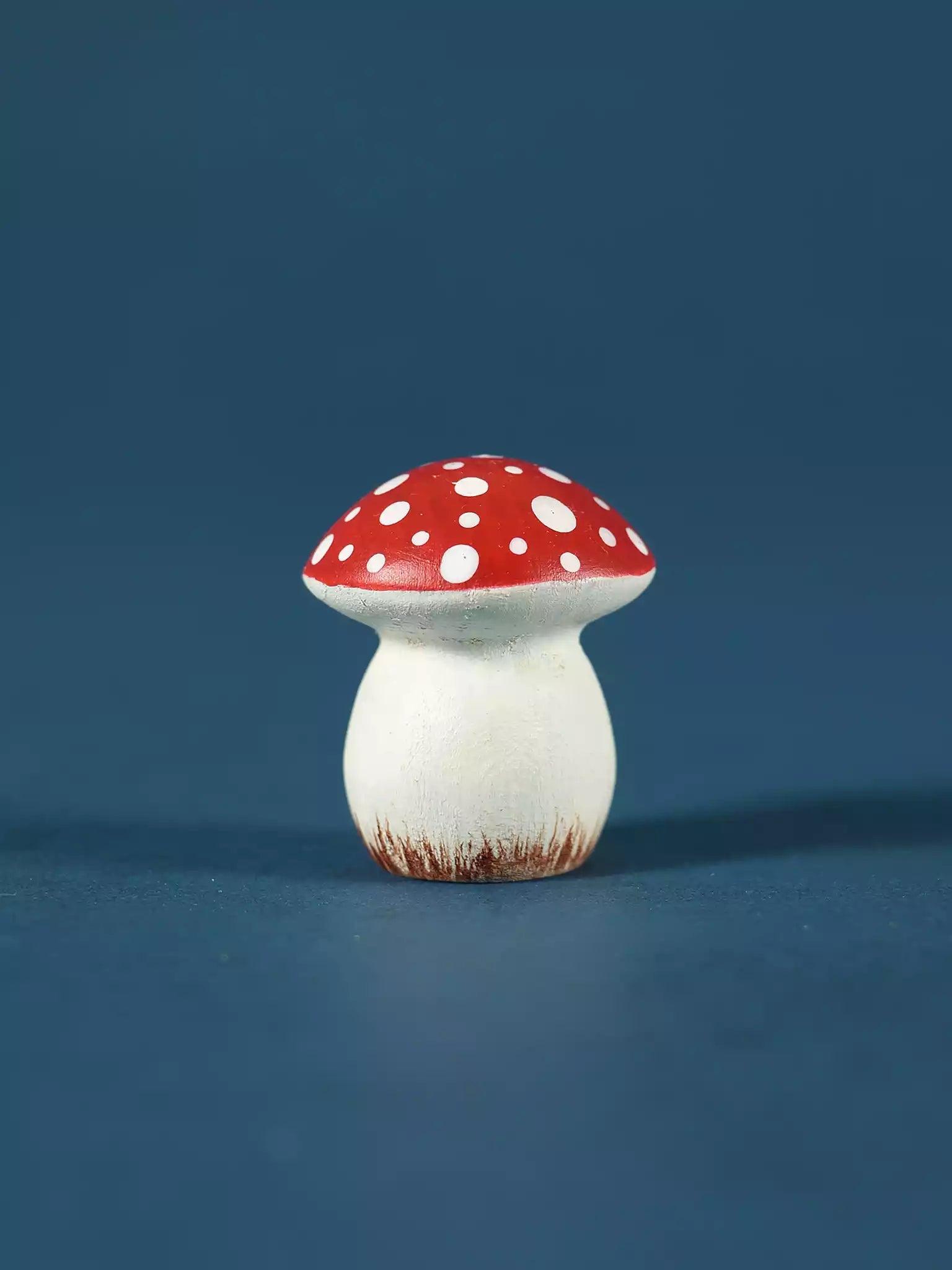 Handmade Mushroom Toy - Red Amanita Muscaria - Noelino Toys