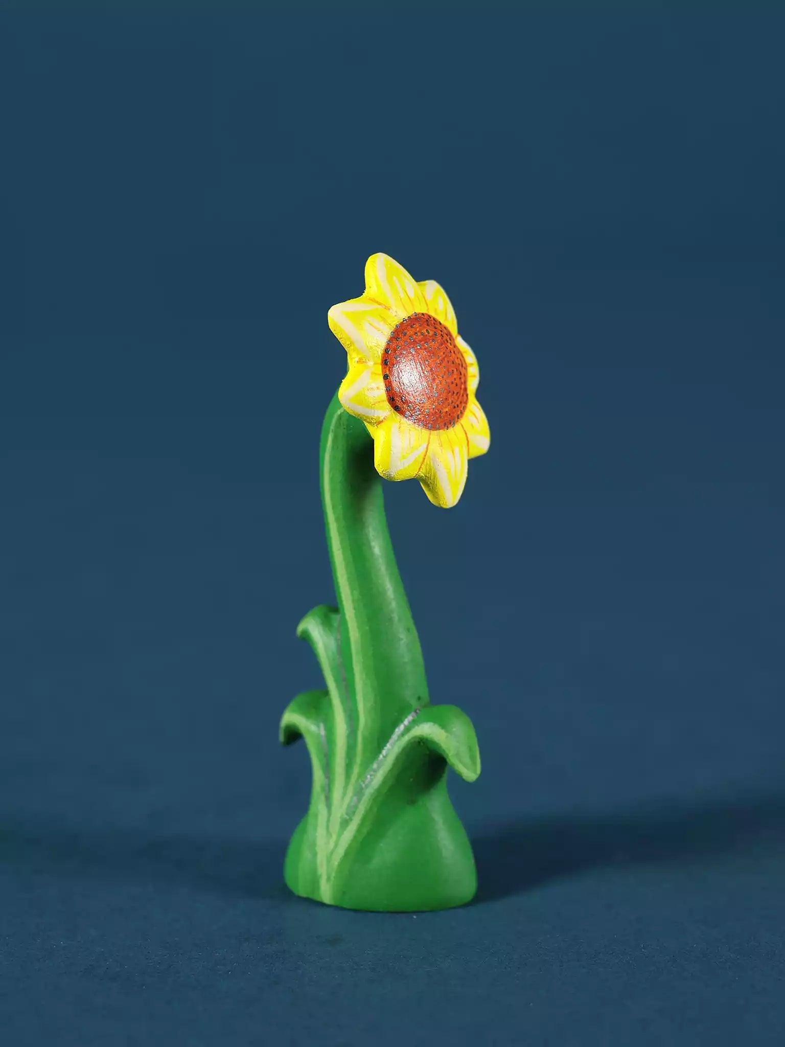 Handmade Wooden Sunflower - Noelino Toys