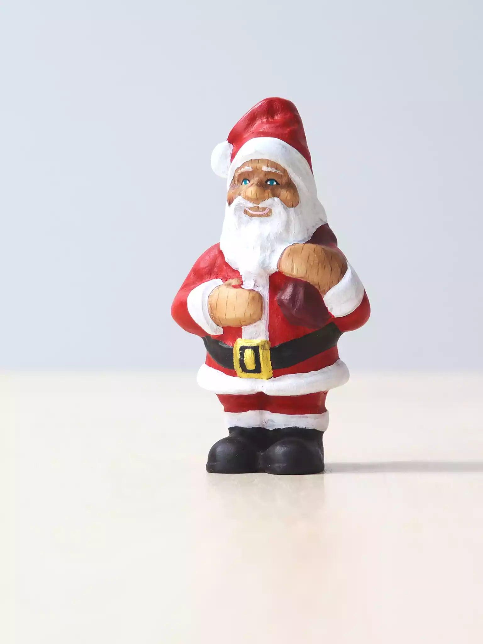 Handmade Wooden Toy Santa - Noelino Toys