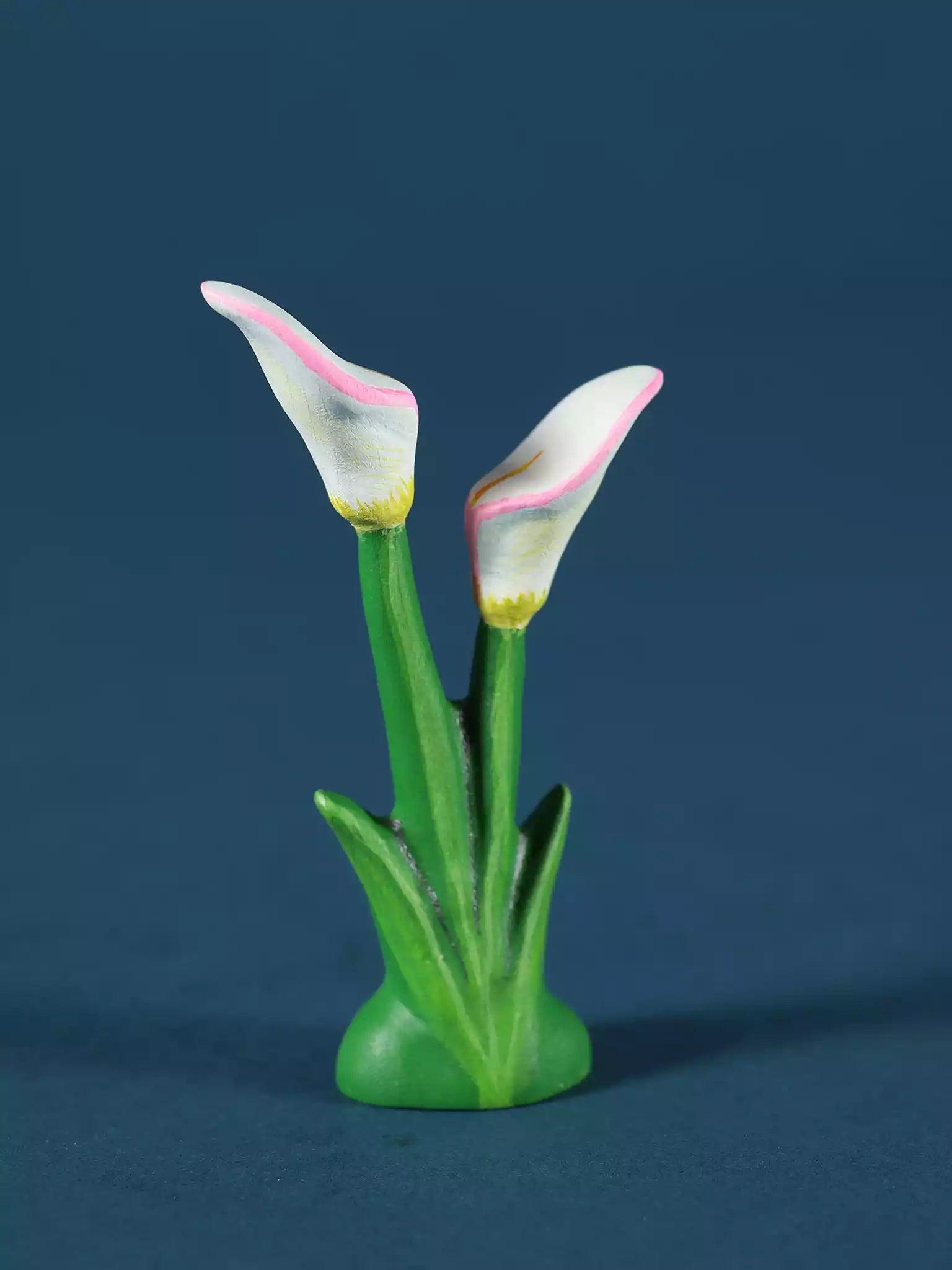 Handmade Wooden White Calla - Noelino Toys