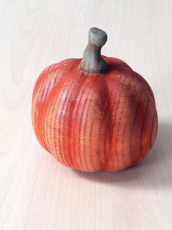 Handmade Wooden Yellow Pumpkin - Noelino Toys