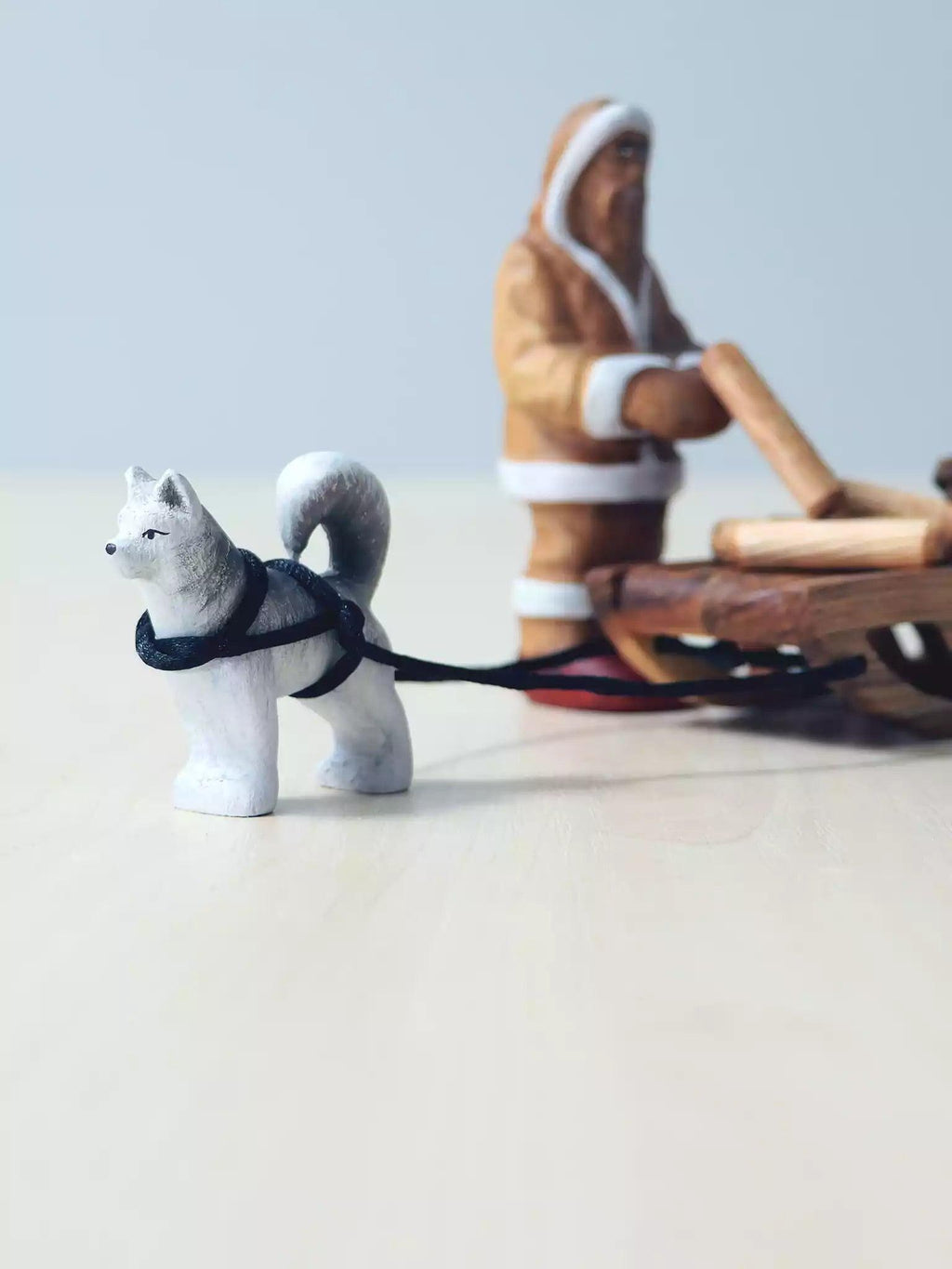 Inuit Man & Husky with Sled - Noelino Toys