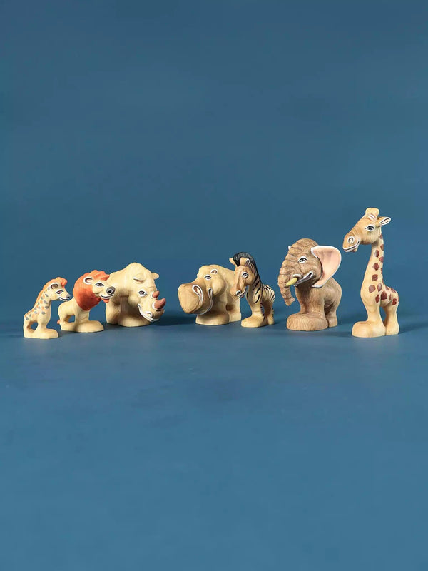 Safari Animals Set - Cartoon Character Collection - Noelino Toys