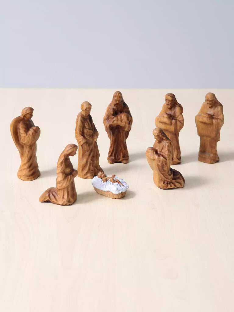 Wood Carved Nativity Set - Noelino Toys