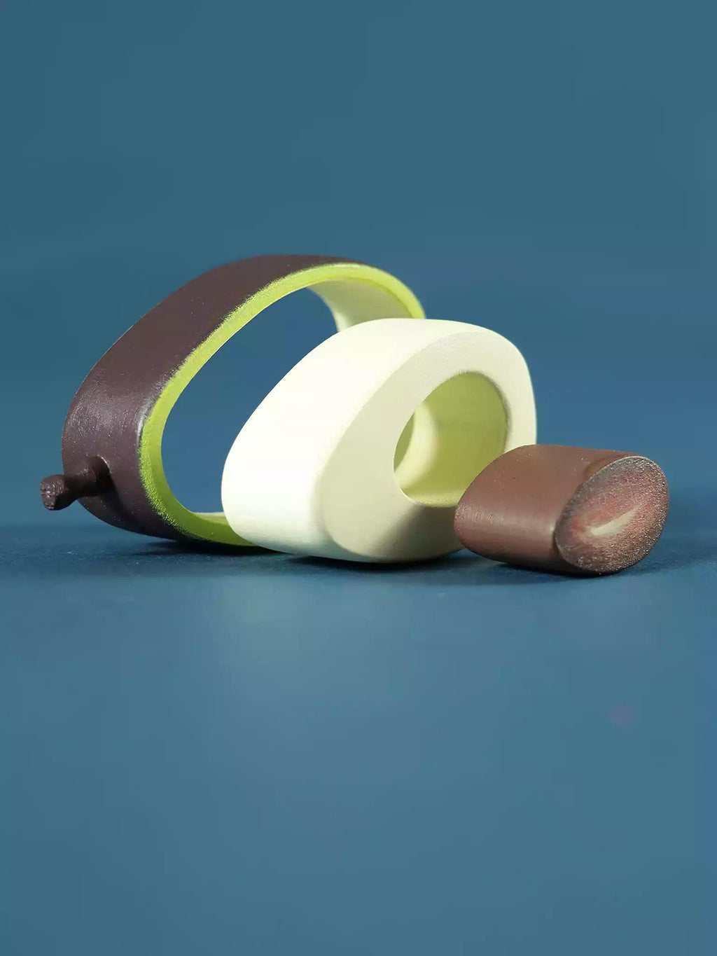 Wooden Avocado Educational Stacking Fruit Toy - Noelino Toys
