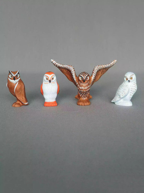 Wooden Barn Owl Toy - Noelino Toys