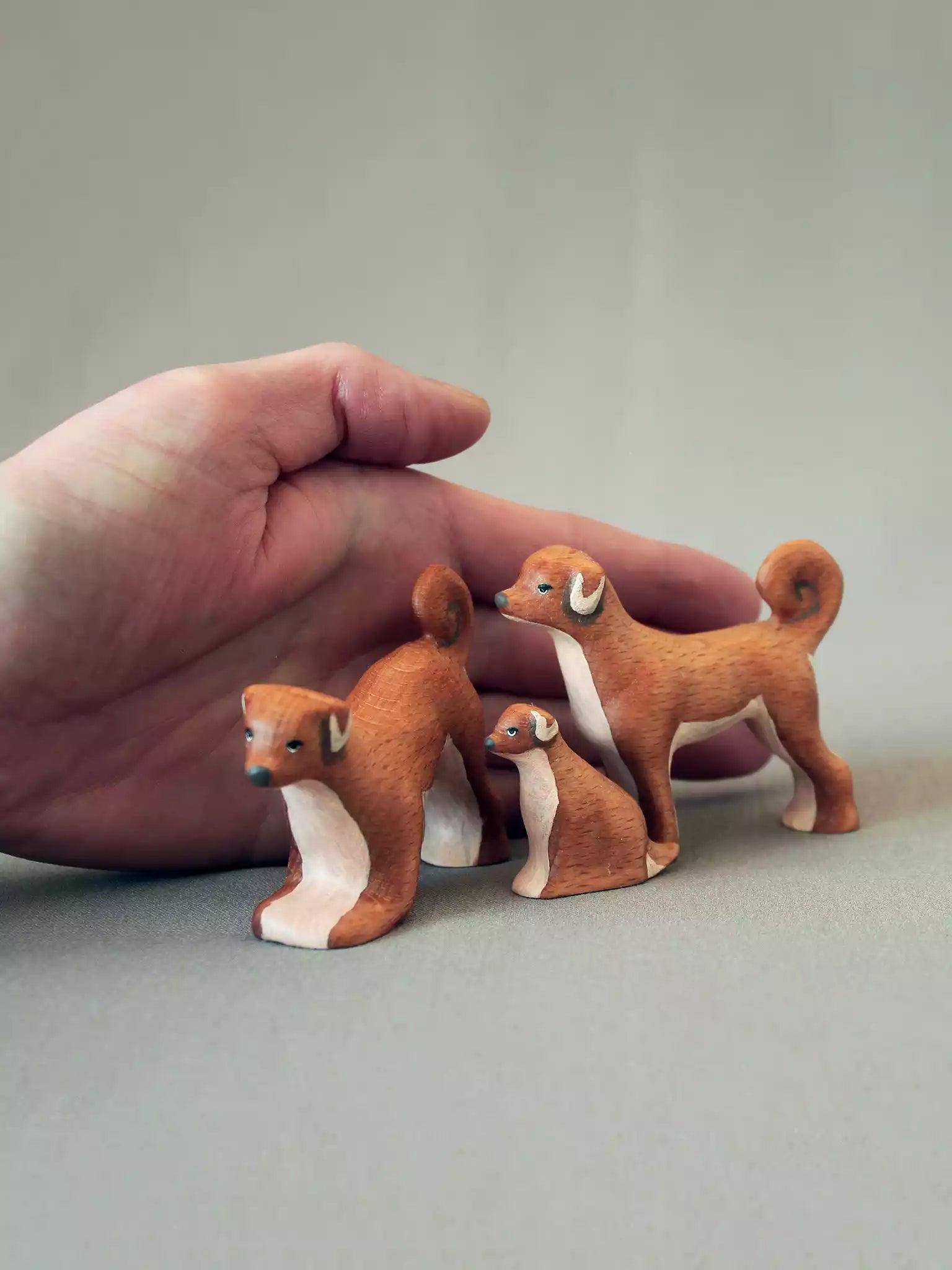 Wooden FOX Toy - Family of Three– Noelino Toys