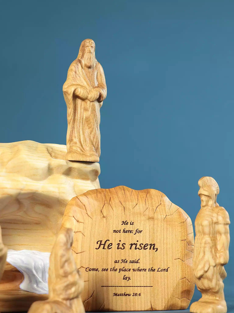 Wooden Easter Resurrection - Empty Tomb Scene - Noelino Toys