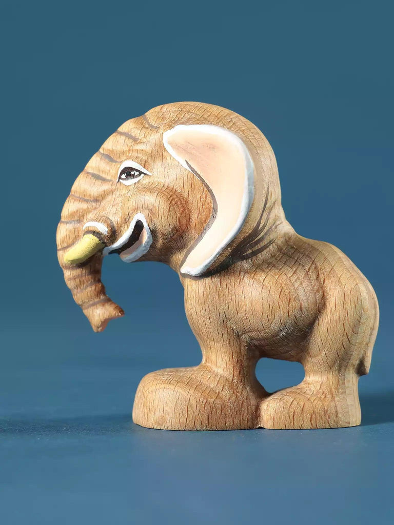 Wooden Elephant Toy - Cartoon Character for Toddlers - Noelino Toys