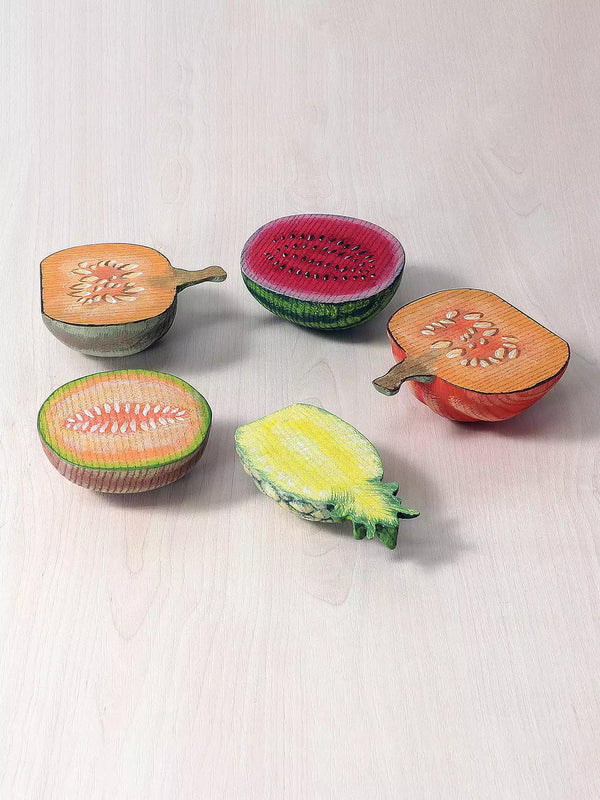 Wooden Half-Sliced Melon - Noelino Toys