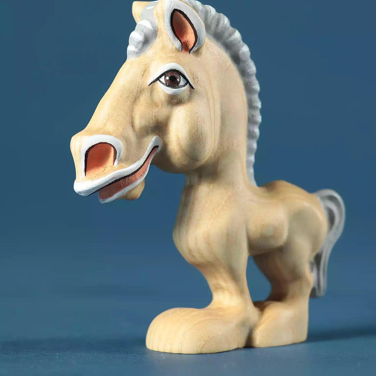 Wooden Horse Toy Cartoon Character for Toddlers Noelino Toys