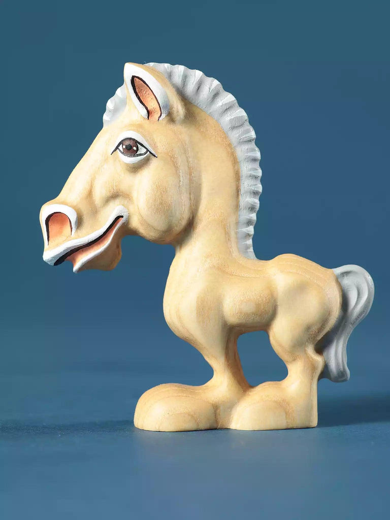 Wooden Horse Toy Cartoon Character for Toddlers Noelino Toys