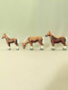 Wooden Horses - Family of Three - Noelino Toys