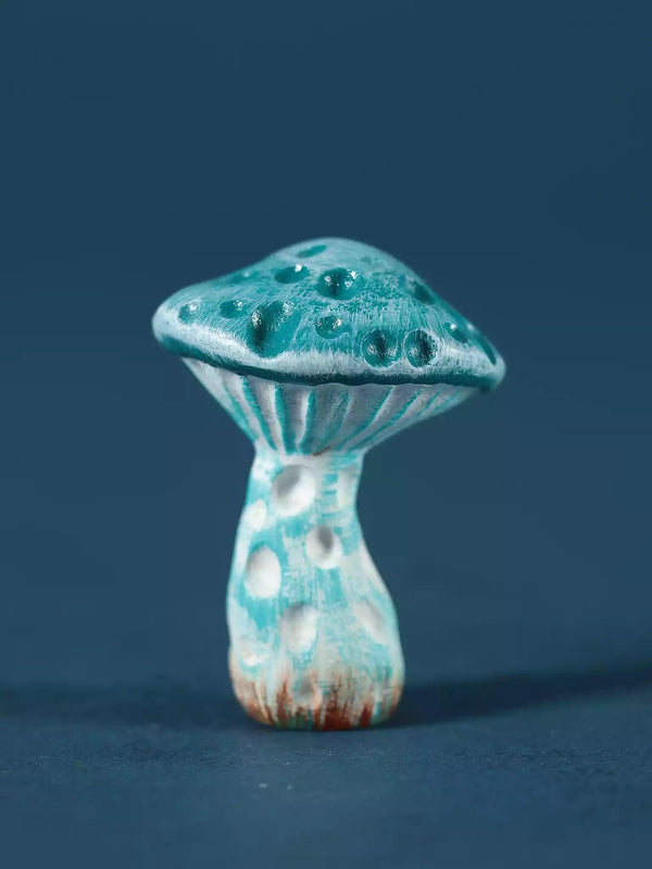 Wooden Mushroom Toy - Lactarius Indigo - Noelino Toys