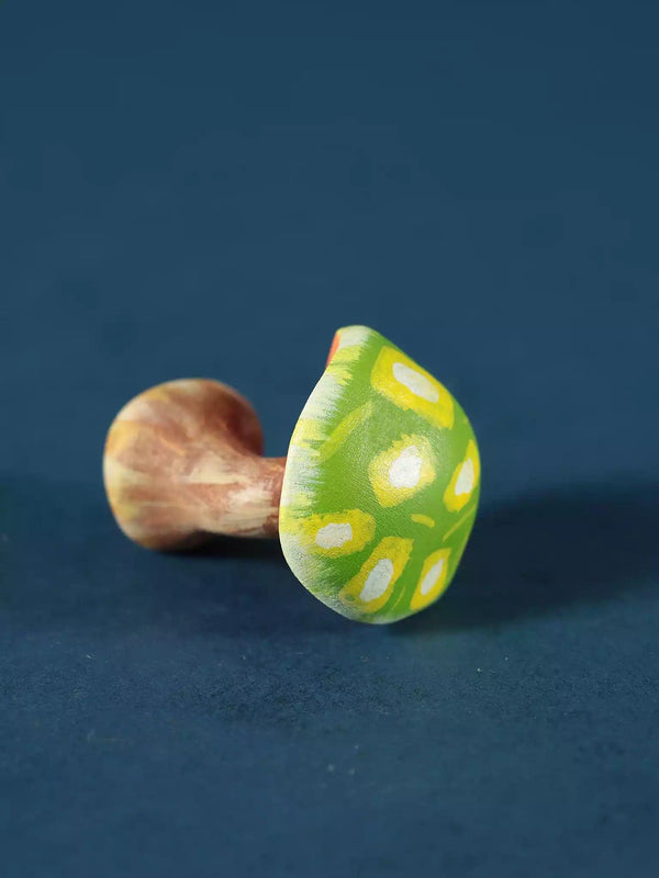 Wooden Mushroom Toy - Russula Virescens - Noelino Toys