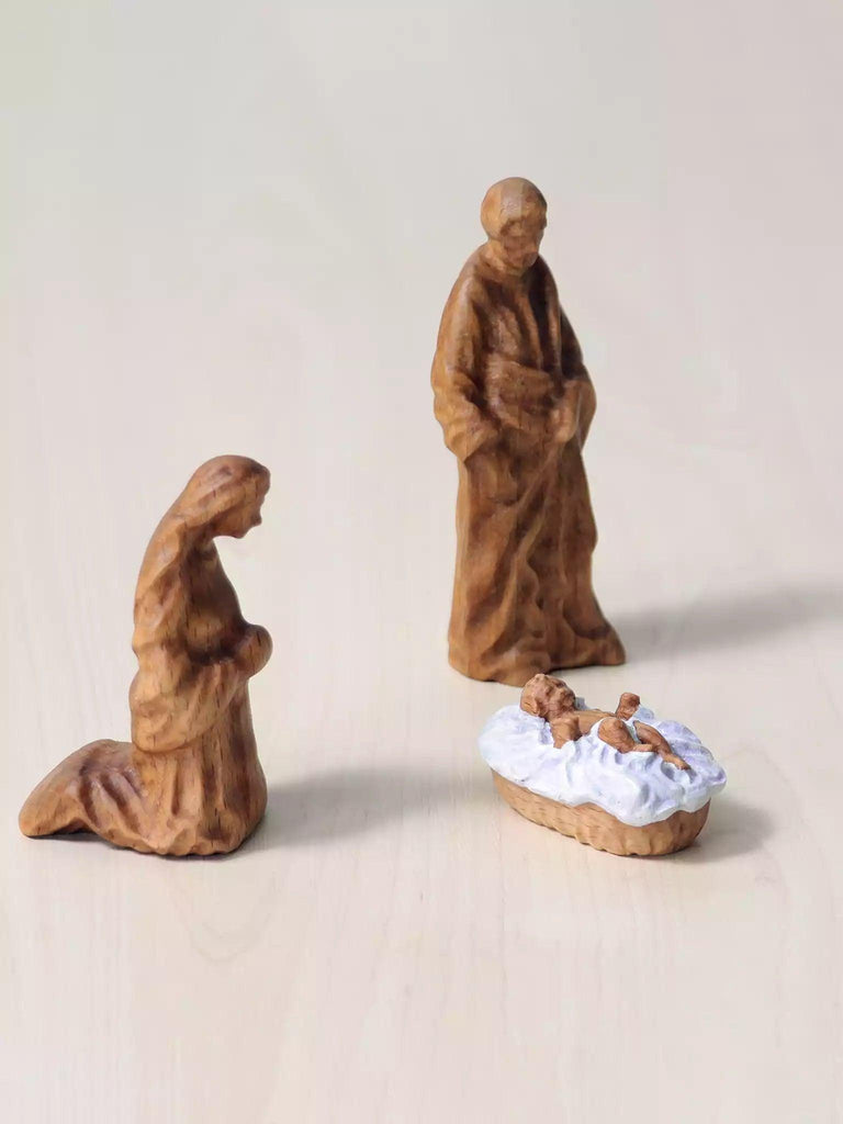 Wooden Nativity Scene - Holy Family - Noelino Toys