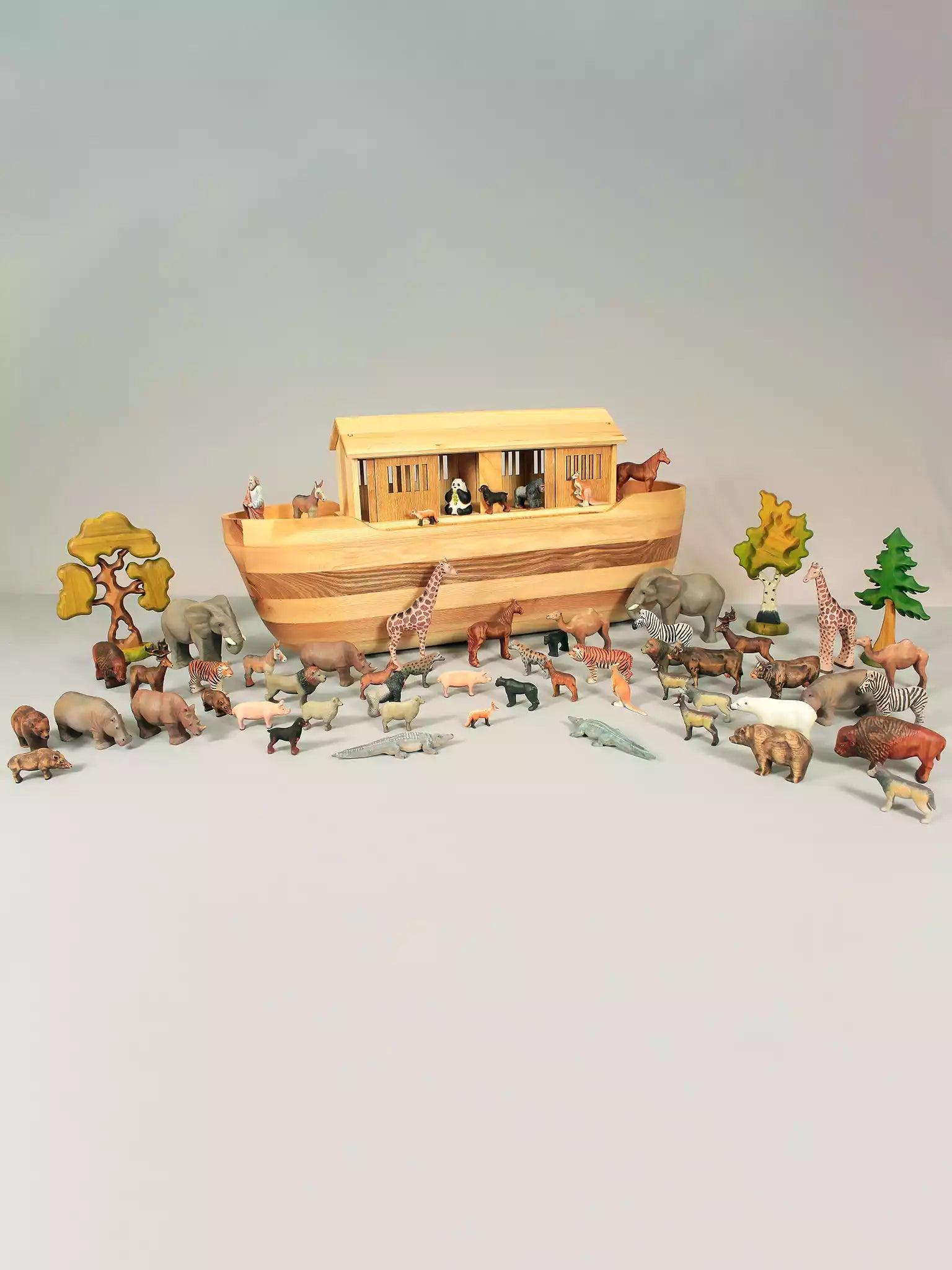 Wooden Noah's Ark with Animals - Noelino Toys