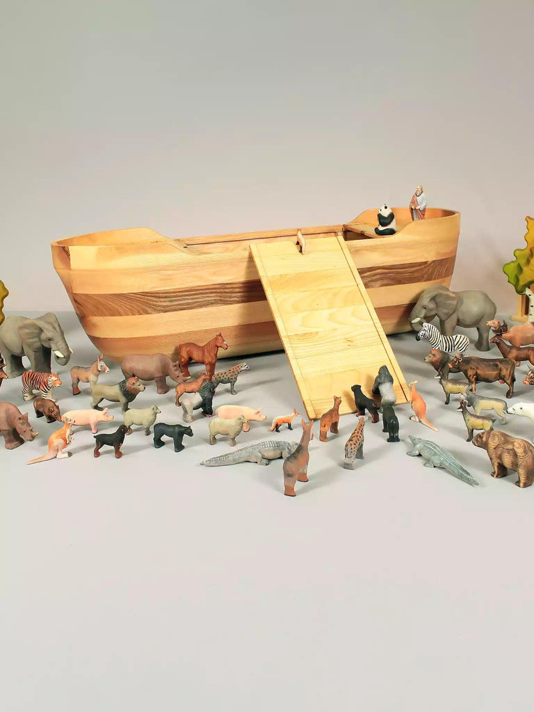 Wooden Noah's Ark with Animals - Noelino Toys