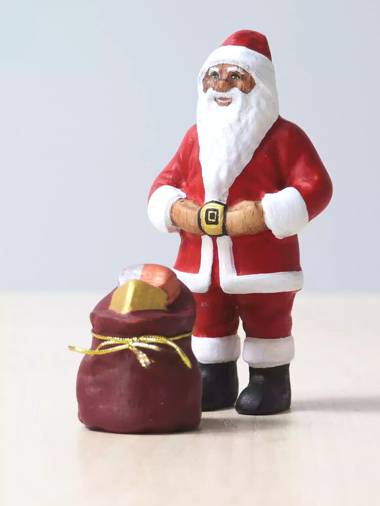 Wooden Santa with Christmas Bag - Noelino Toys
