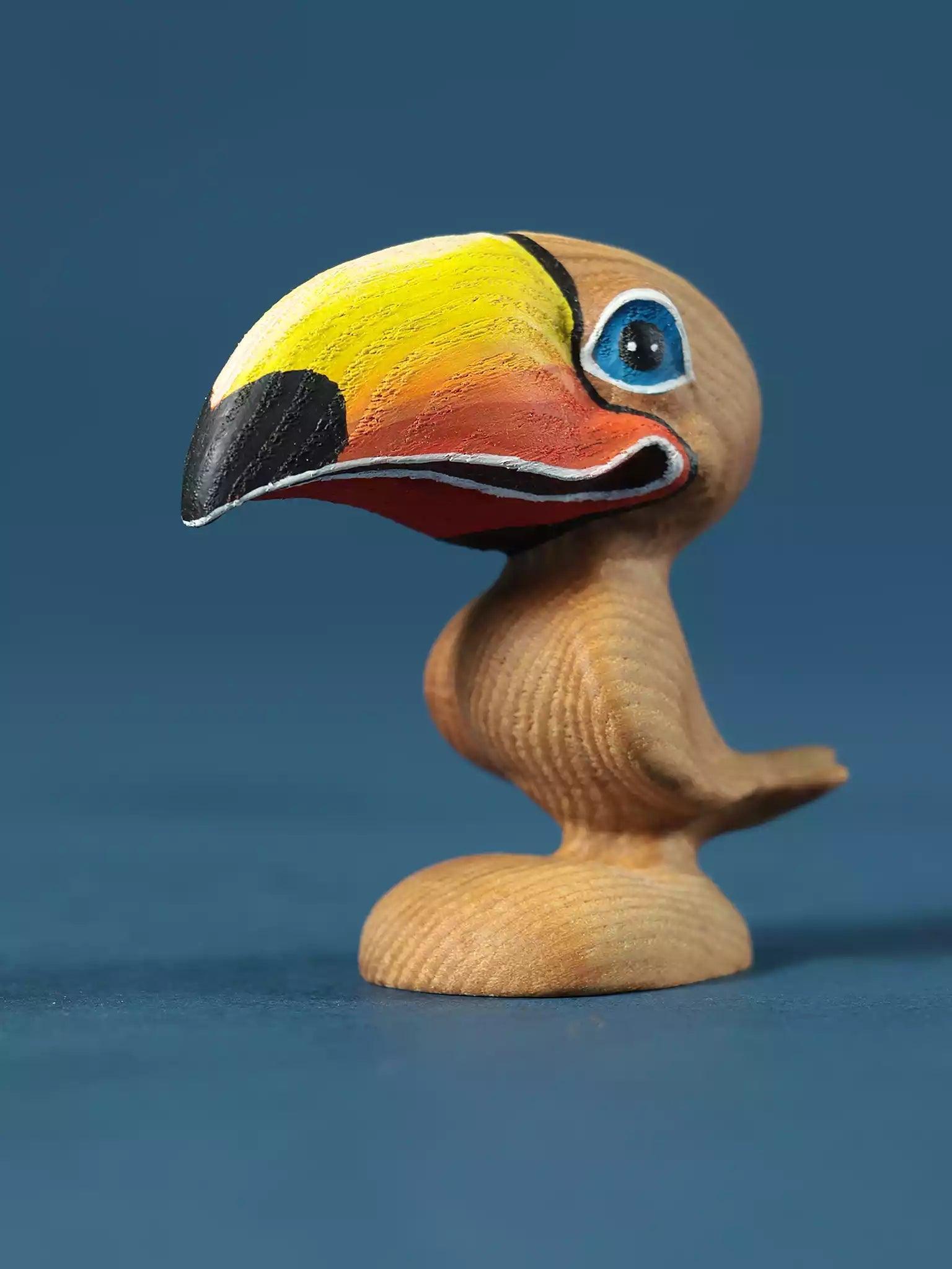 Wooden Toucan Bird Toy - Cartoon Character for Toddlers - Noelino Toys
