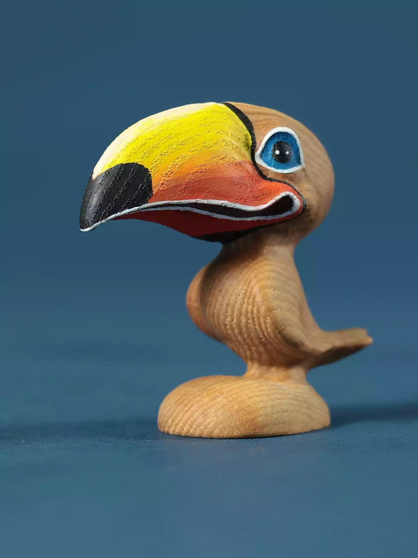 Wooden Toucan Bird Toy - Cartoon Character for Toddlers - Noelino Toys