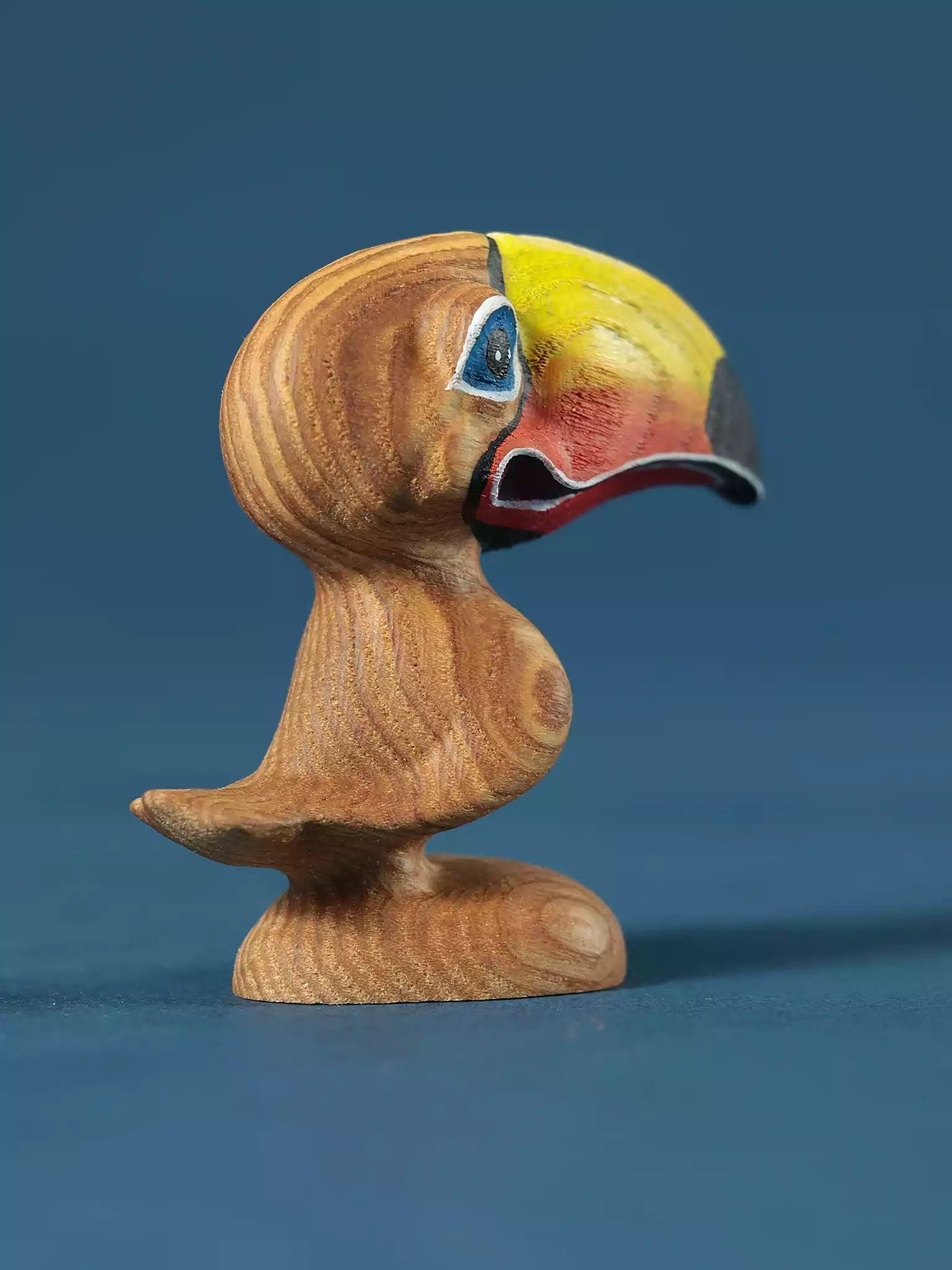Wooden Toucan Bird Toy Cartoon Character for Toddlers Noelino Toys