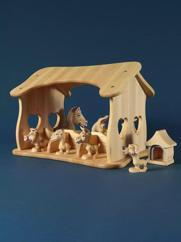 Wooden Toy Farm & Animals - Totolino - Noelino Toys