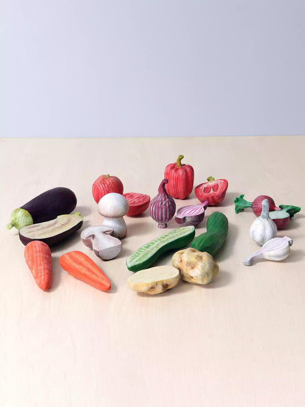 Wooden Vegetable Play Set - Noelino Toys