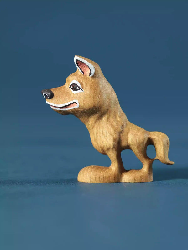 Wooden Wolf Toy - Cartoon Character for Toddlers - Noelino Toys