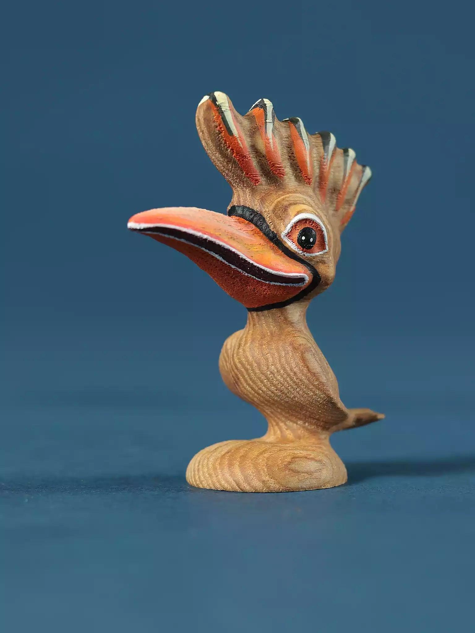 Wooden Woodpecker Bird Toy - Cartoon Character for Toddlers - Noelino Toys