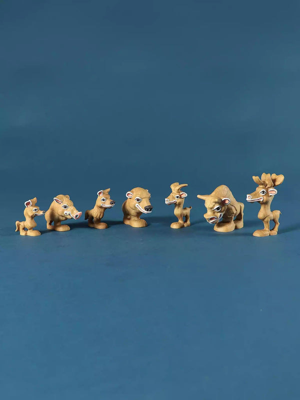 Woodland Animals Set - Cartoon Character Collection - Noelino Toys